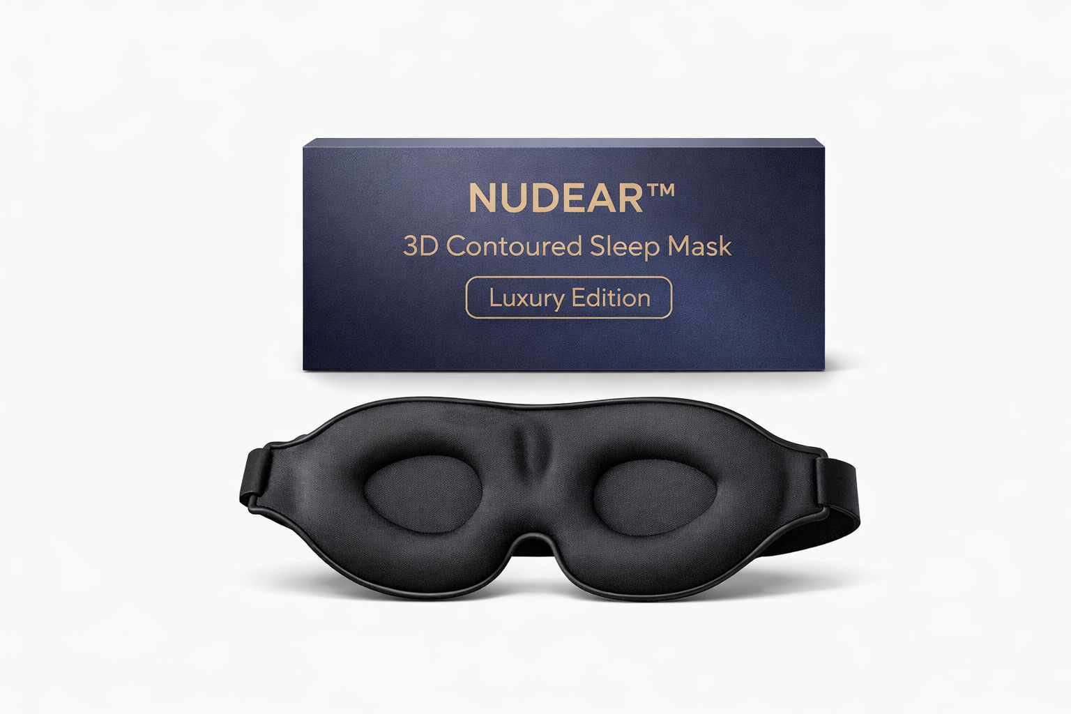 NUDEAR 3D Contoured Sleep Mask with luxury edition box